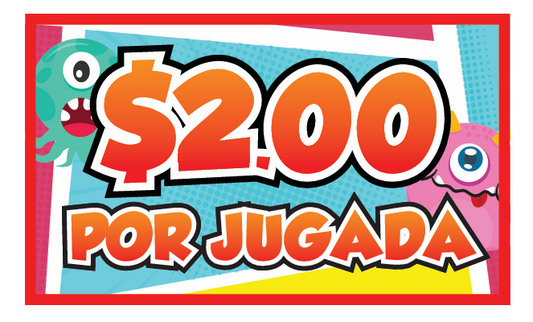 Monster Theme $2.00 per play (Spanish)