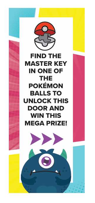Prize Key in Pokeball Instructions (English)